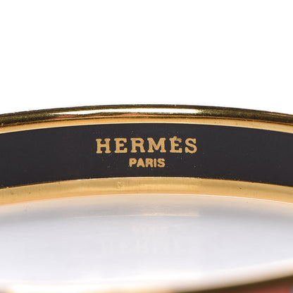 Hermes Enamel Printed Narrow Bracelet 65 4 of 5