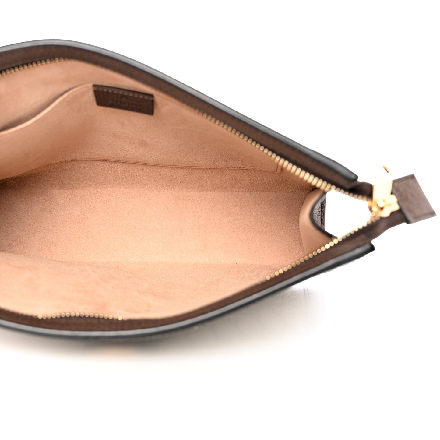 GG Supreme Monogram Web Ophidia Pouch Brown