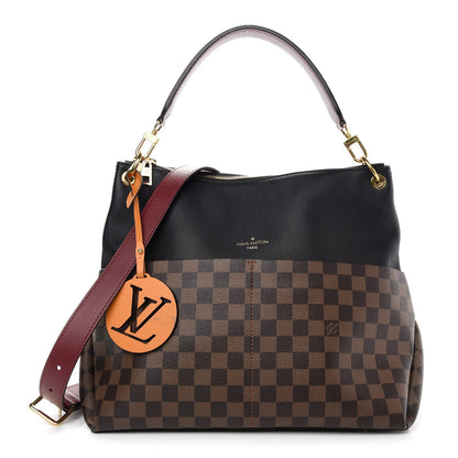 Louis Vuitton Damier Ebene Calfskin Maida Black 1 of 10