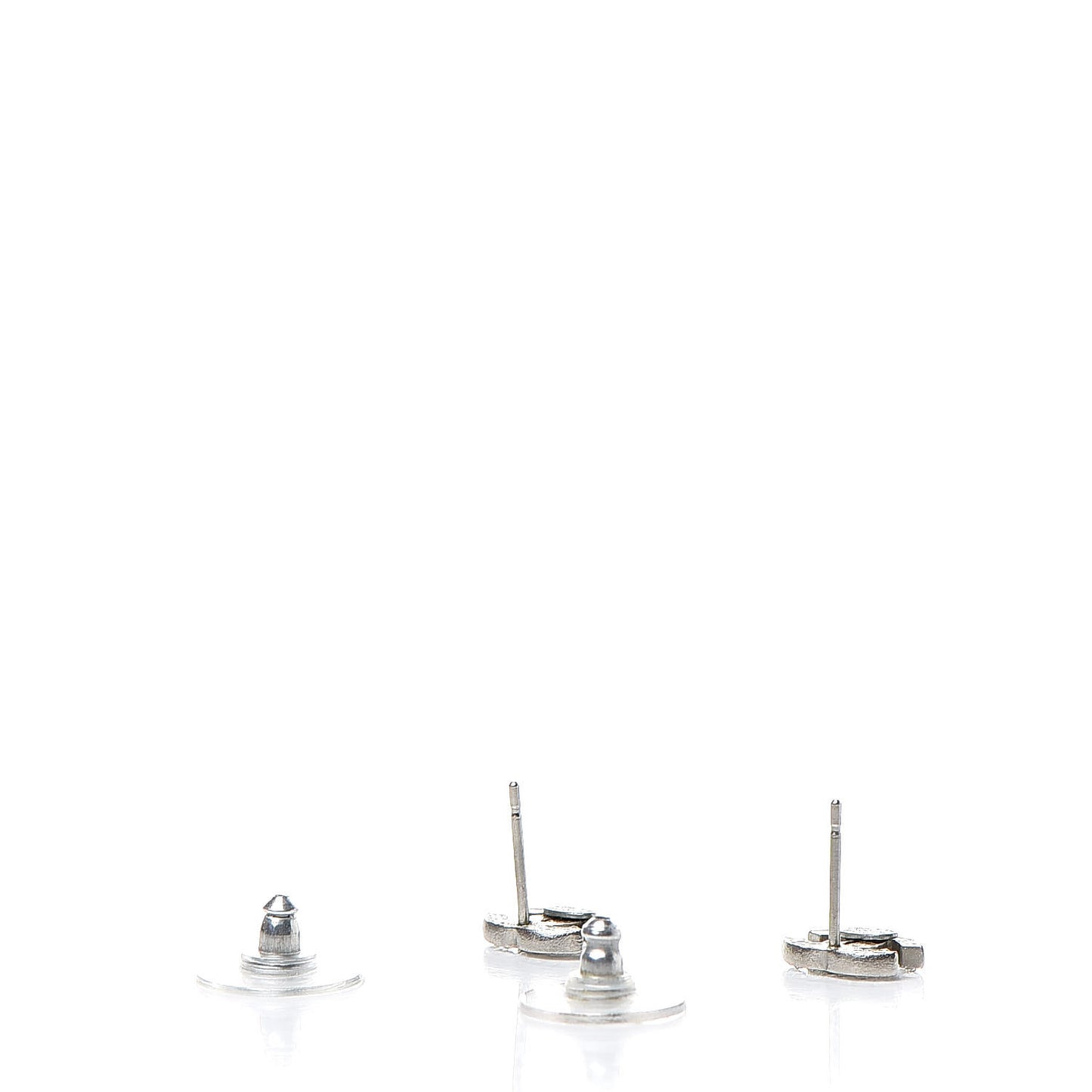 Crystal Mini Timeless CC Earrings Silver