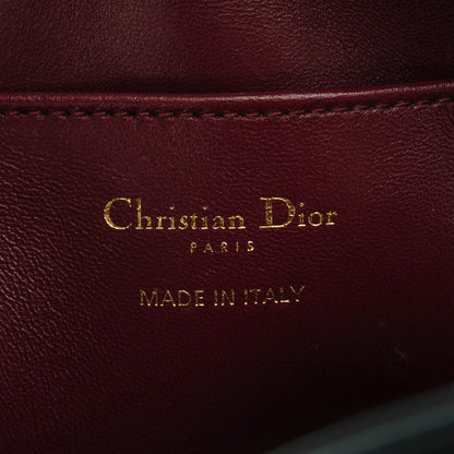 Christian Dior Lambskin Cannage Lily Tote Red Sapphire Blue 6 of 7