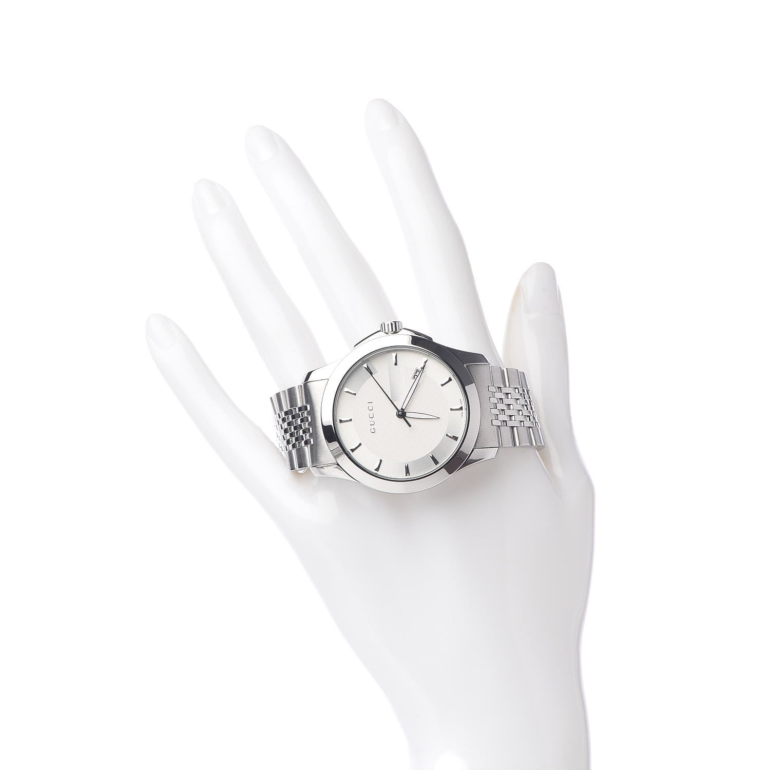 Gucci Stainless Steel 38mm G-Timeless Quartz Watch 2 of 7