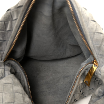 Bottega Veneta Suede Calfskin Intrecciato Teen Jodie Hobo Thunder 4 of 10