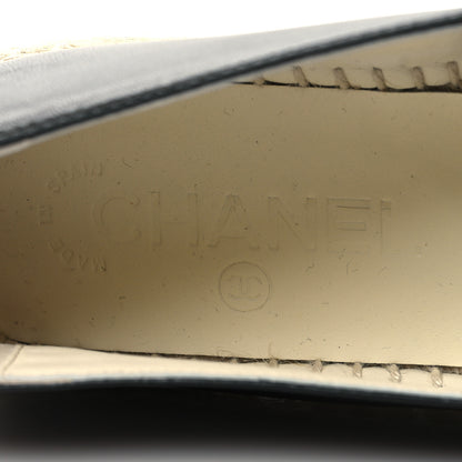 Chanel Lambskin CC Espadrilles 36 Black 9 of 9