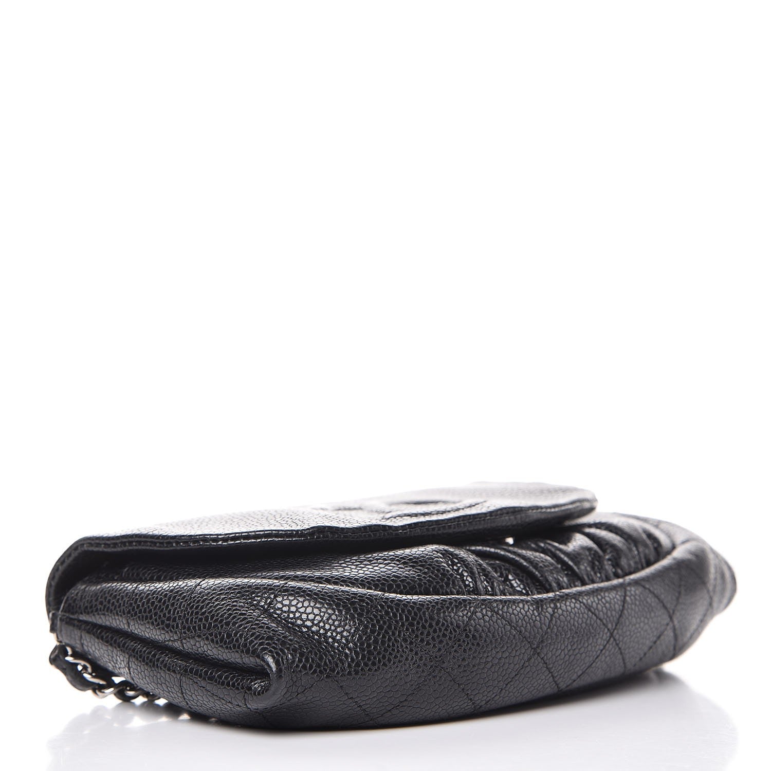 Chanel Caviar Half Moon Wallet On Chain WOC Black 4 of 9