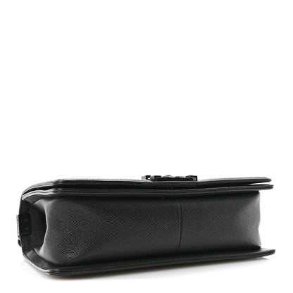 Chanel Caviar Quilted Medium Boy Flap So Black 4 of 13