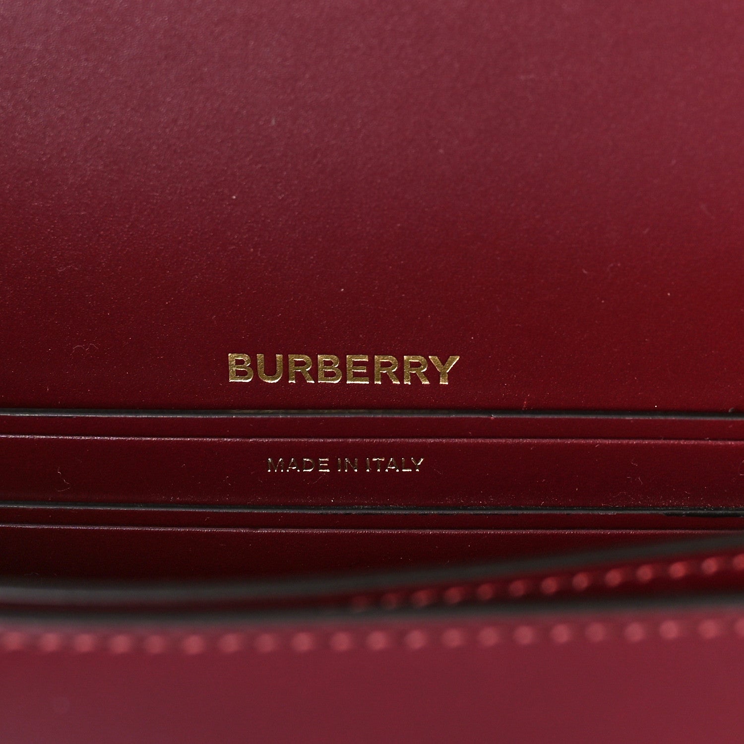 Burberry Calfskin Small Olympia Shoulder Bag Burgundy 6 of 8