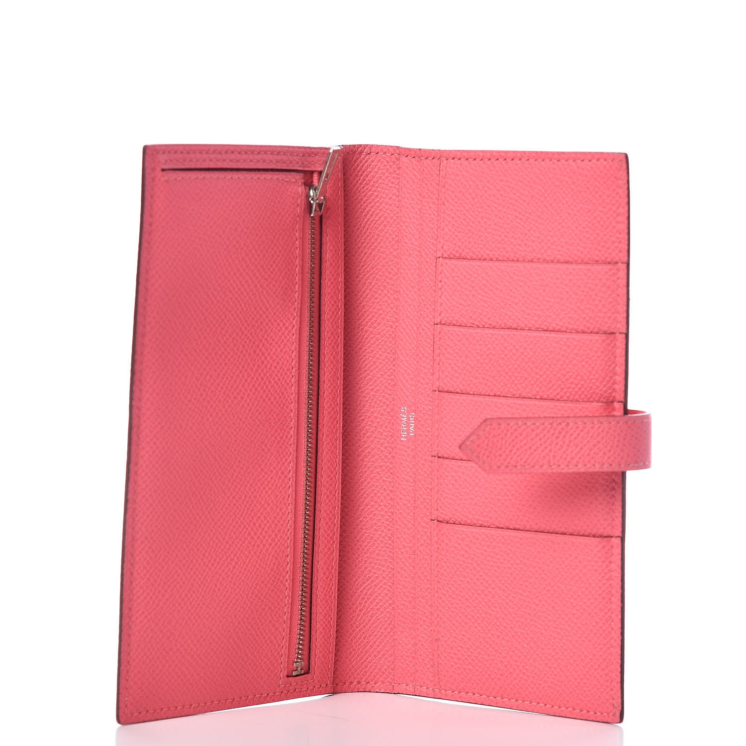Hermes Epsom Bearn Gusset Wallet Rose Azalee 5 of 8