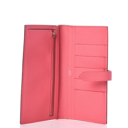 Hermes Epsom Bearn Gusset Wallet Rose Azalee 5 of 8