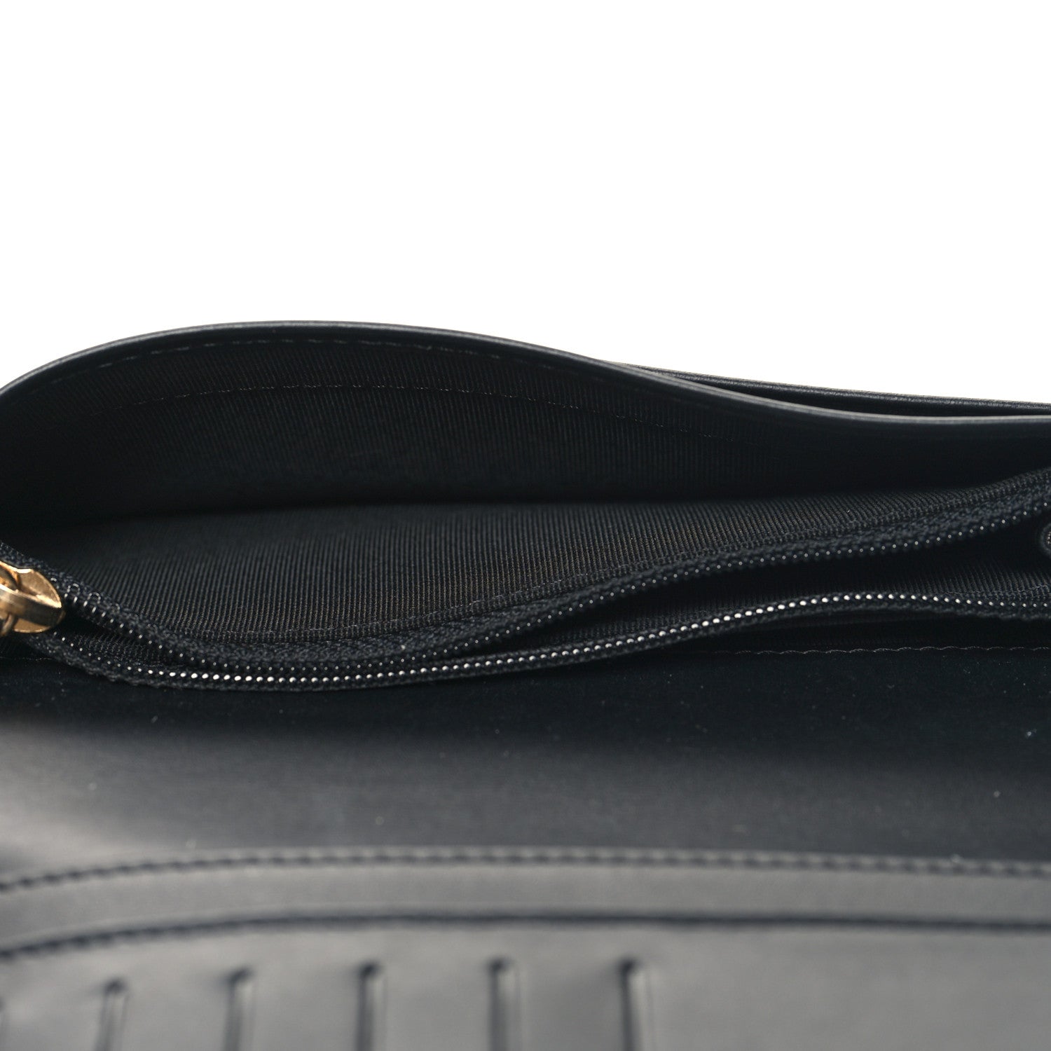 Chanel Patent Crumpled Calfskin Quilted Reissue 2.55 Yen Wallet Black 6 of 10