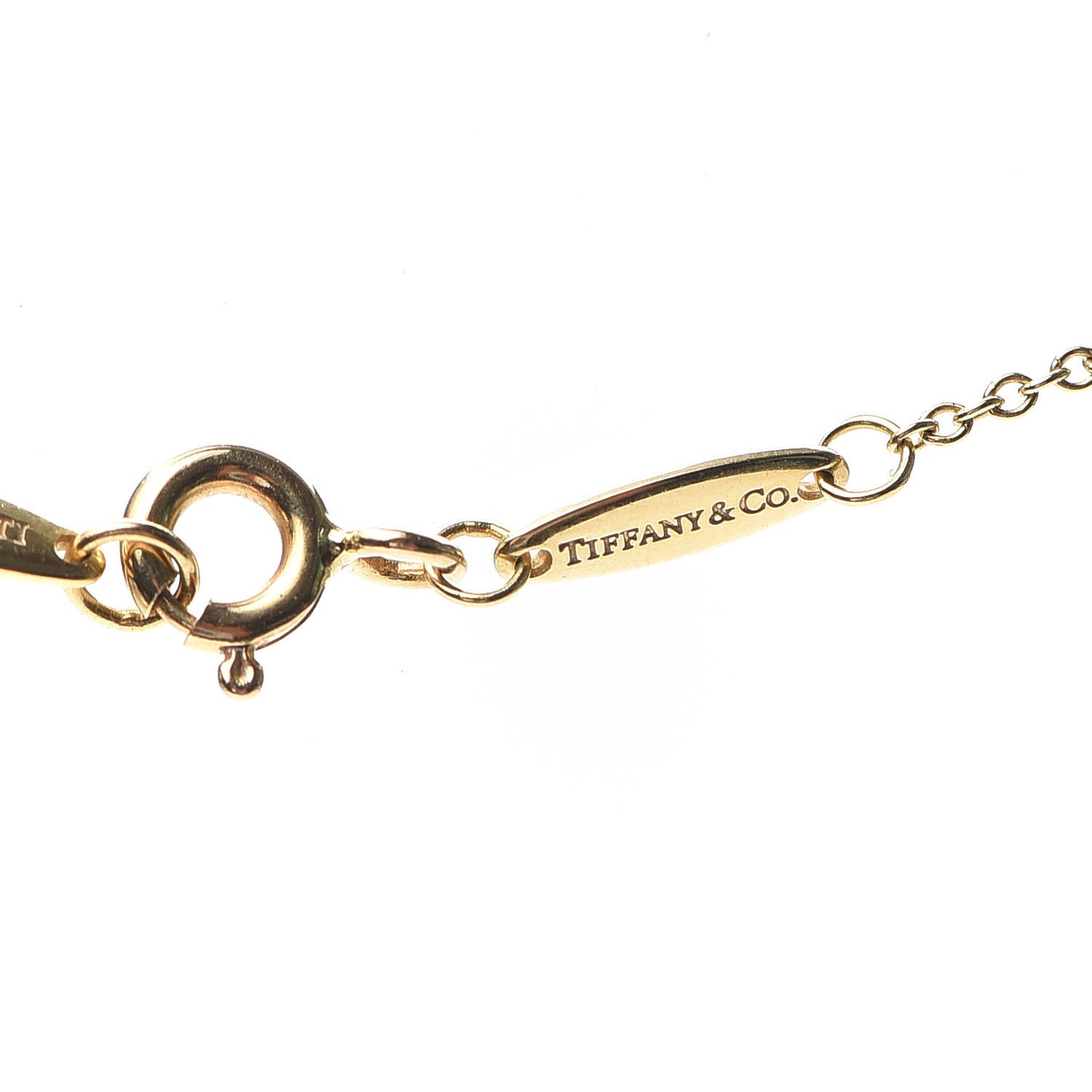 18K Yellow Gold Diamond .05ct Elsa Peretti Diamonds by the Yard Pendant Necklace