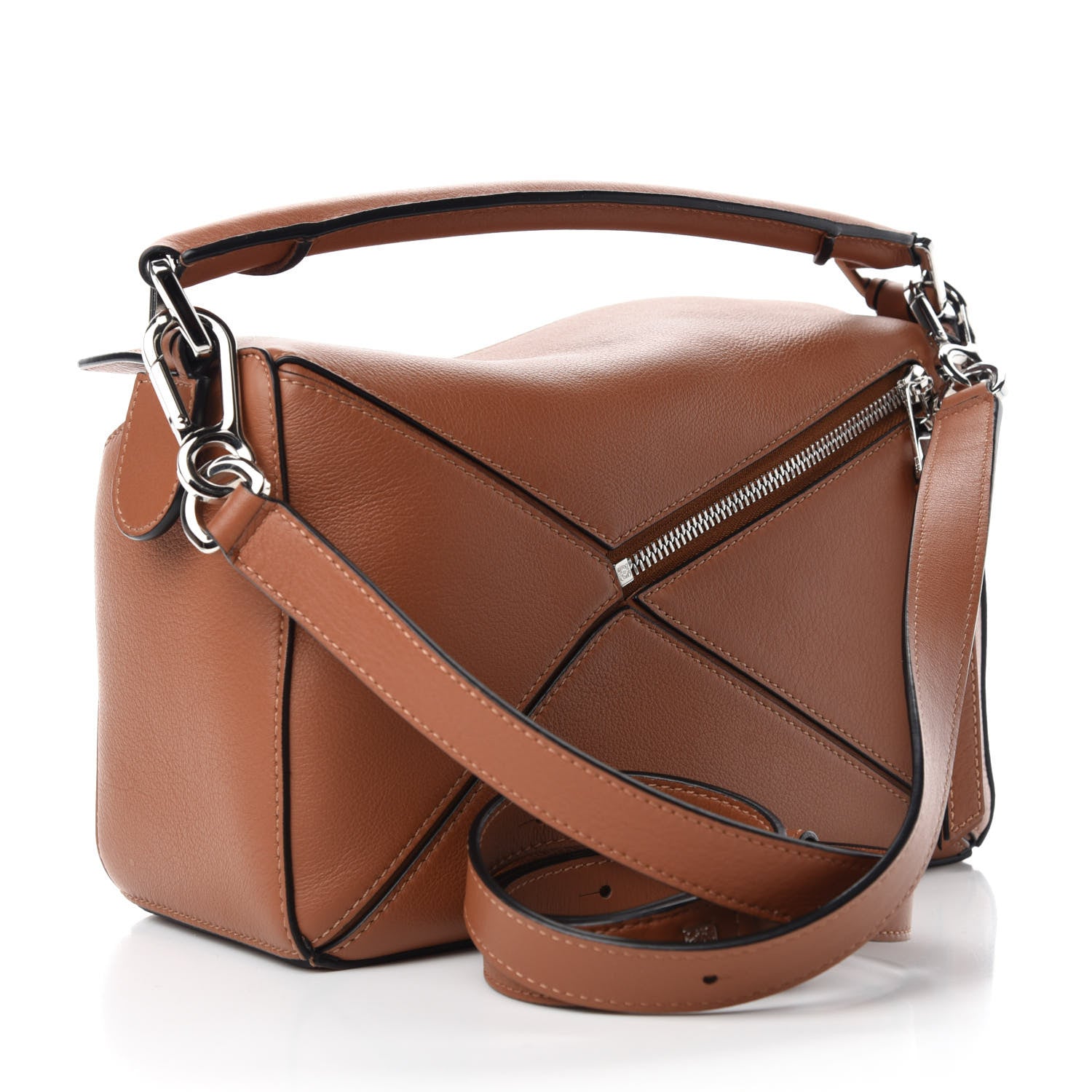 Loewe Calfskin Small Puzzle Bag Tan 3 of 9