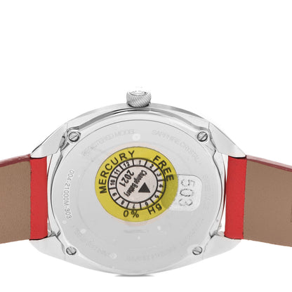 Fendi Stainless Steel Calfskin 34mm Momento Date Quartz Watch 4 of 5