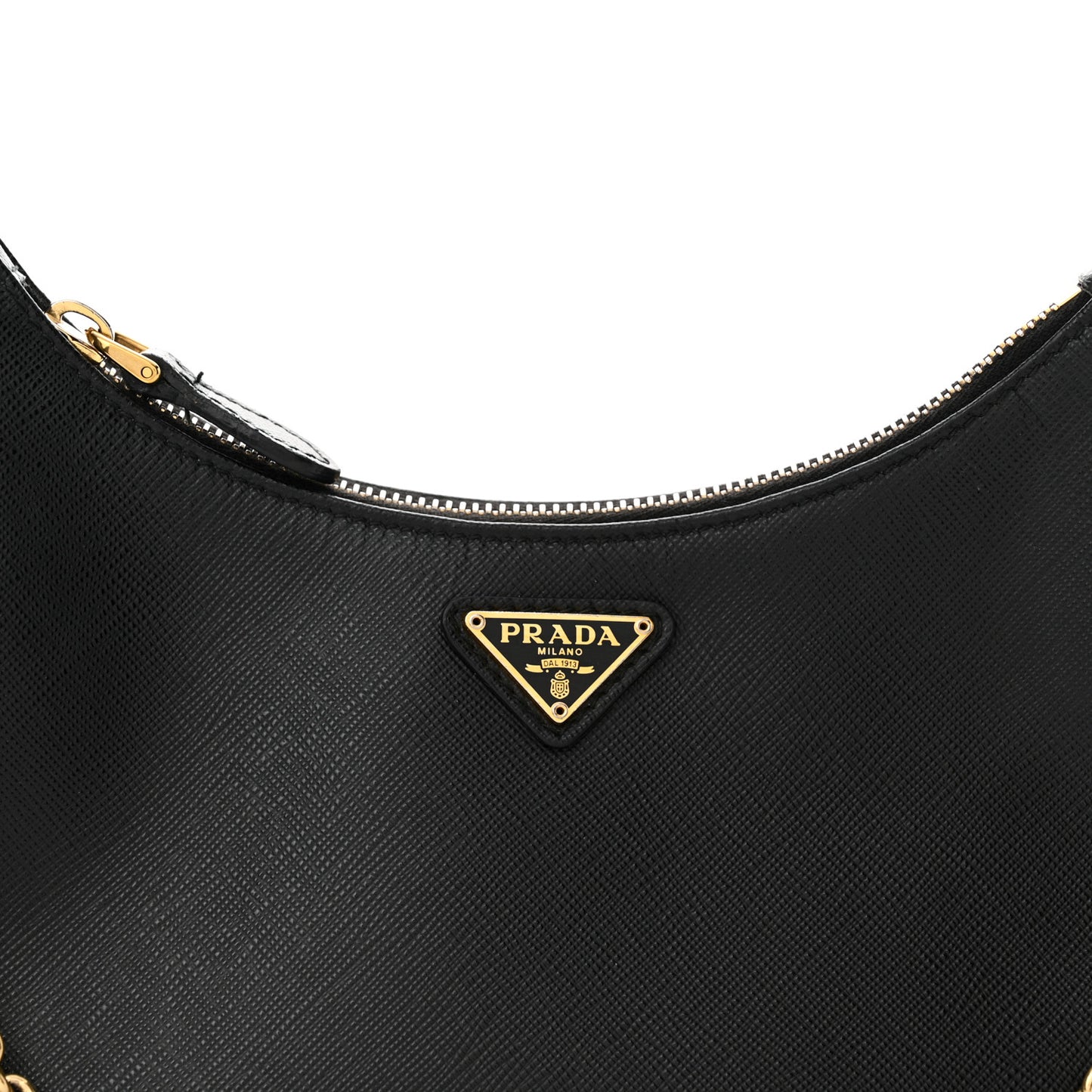 Saffiano Lux Re-Edition 2005 Shoulder Bag Black
