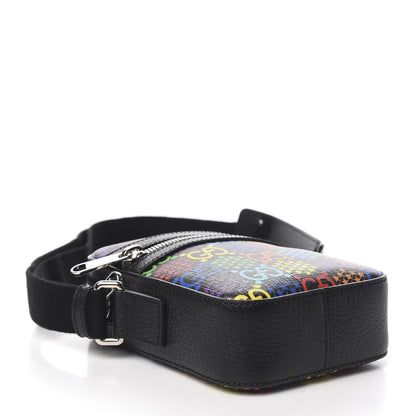 Gucci GG Supreme Monogram Psychedelic Messenger Bag Black 3 of 10