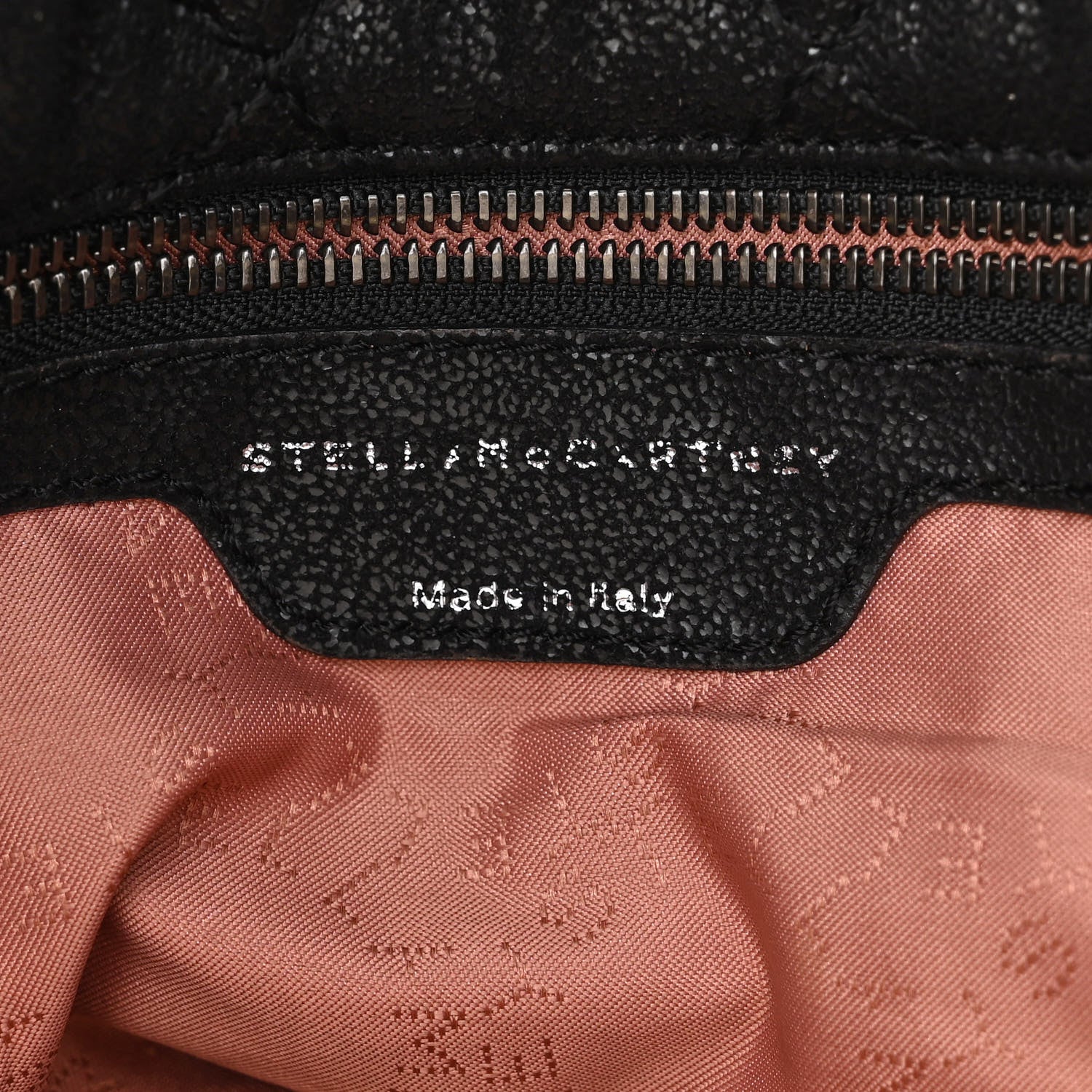 Stella McCartney Metallic Shaggy Deer Quilted Small Falabella Tote Black 5 of 8