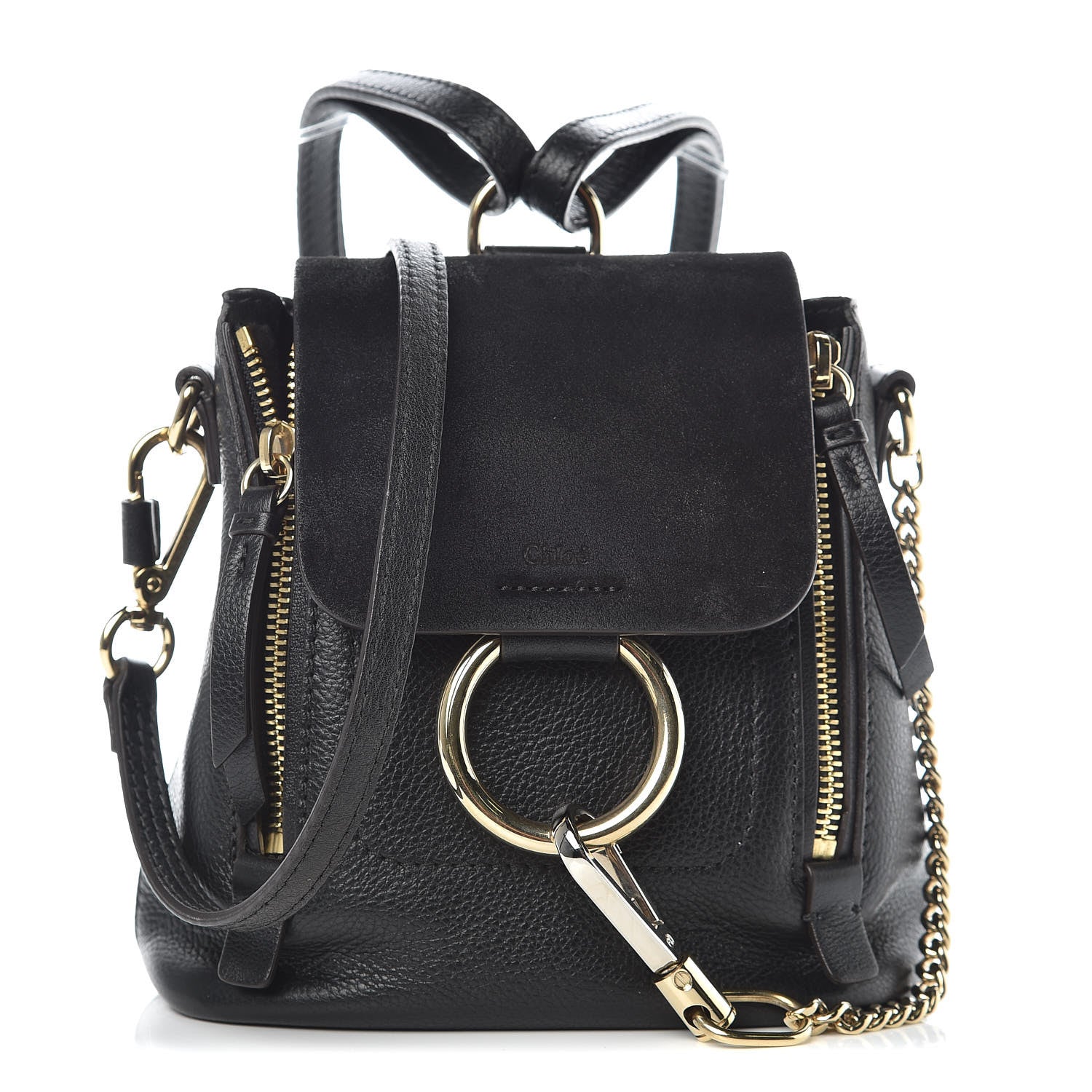 Chloe Calfskin Mini Faye Backpack Black 1 of 18