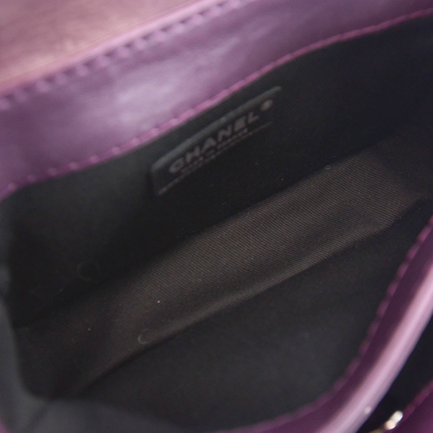 Chanel Calfskin Mineral Nights Mini Flap Dark Purple 9 of 10