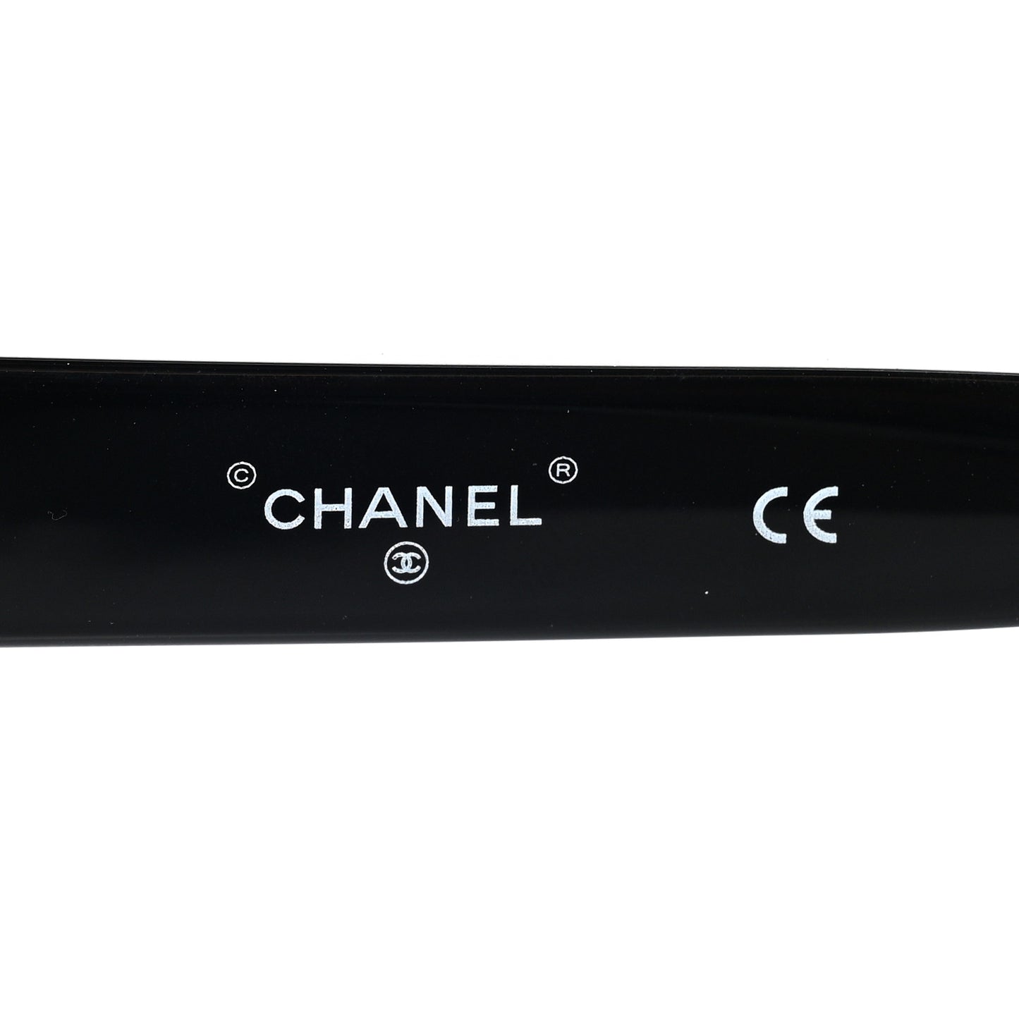 Crystal CC Shield Sunglasses 71432A Black Silver