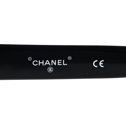 Chanel Crystal CC Shield Sunglasses 71432A Black Silver 5 of 7