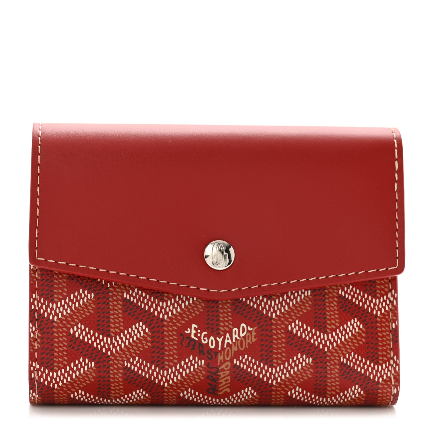 Goyard Goyardine Saint-Gabriel Compact Wallet Black Gold 1 of 8
