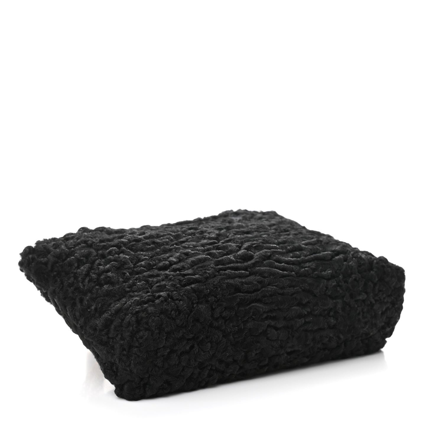 Persian Lamb Fur Shoulder Bag Black