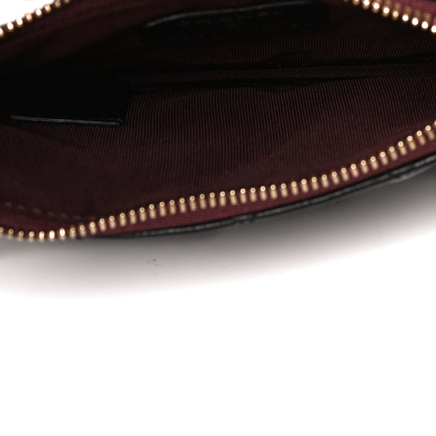 Lambskin Quilted Small Cosmetic Case Black
