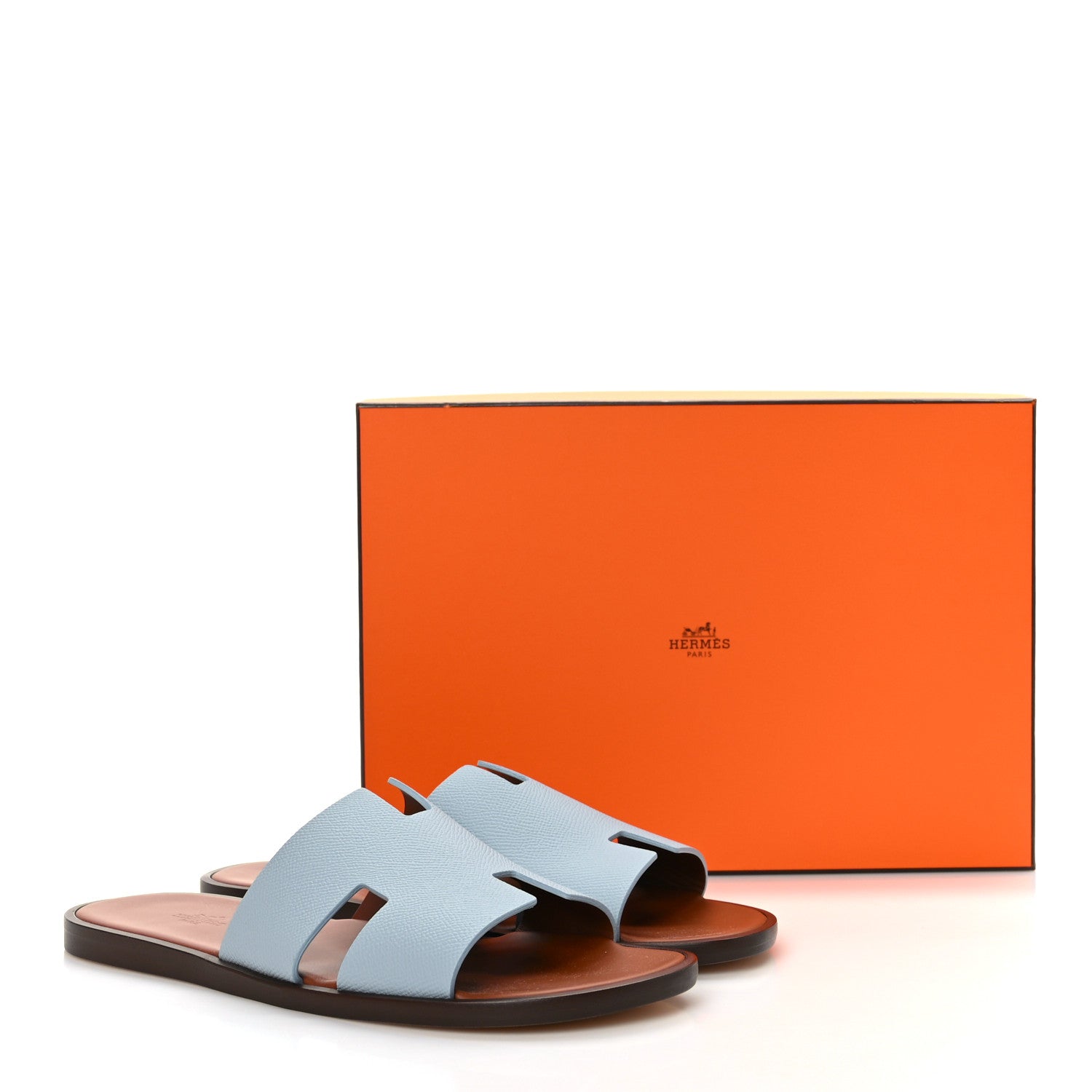 Hermes Epsom Mens Izmir Sandals 44 Vert D'eau Naturel 8 of 8