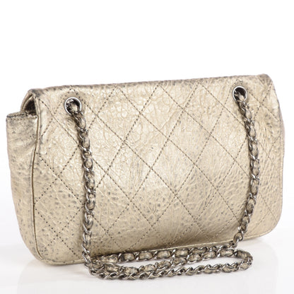 Chanel Distressed Lambskin Le Marais Ligne Flap Gold 4 of 10