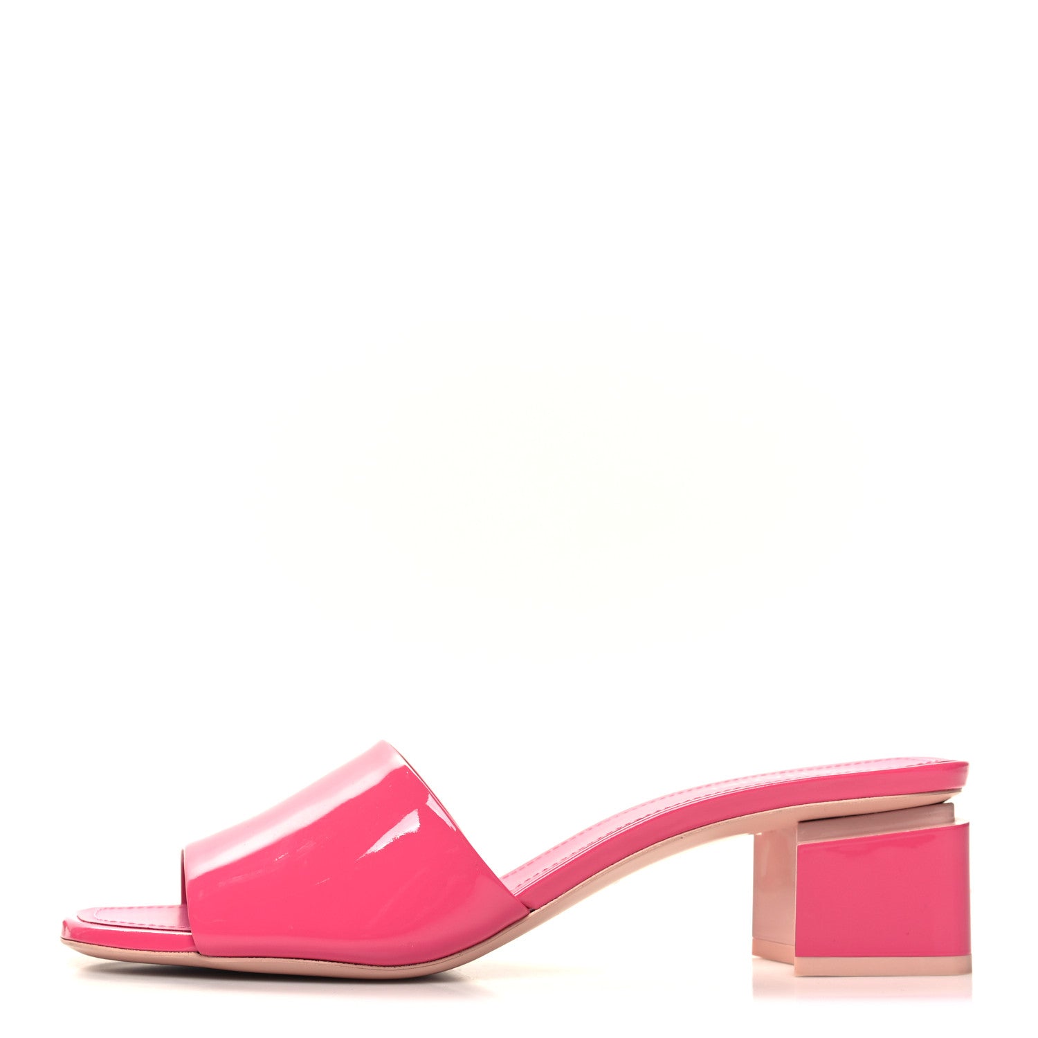 Chanel Patent Calfskin CC Mules 41 Dark Pink Light Pink 1 of 8