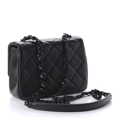 Chanel Caviar Quilted Incognito Mini Square Flap Black 3 of 11