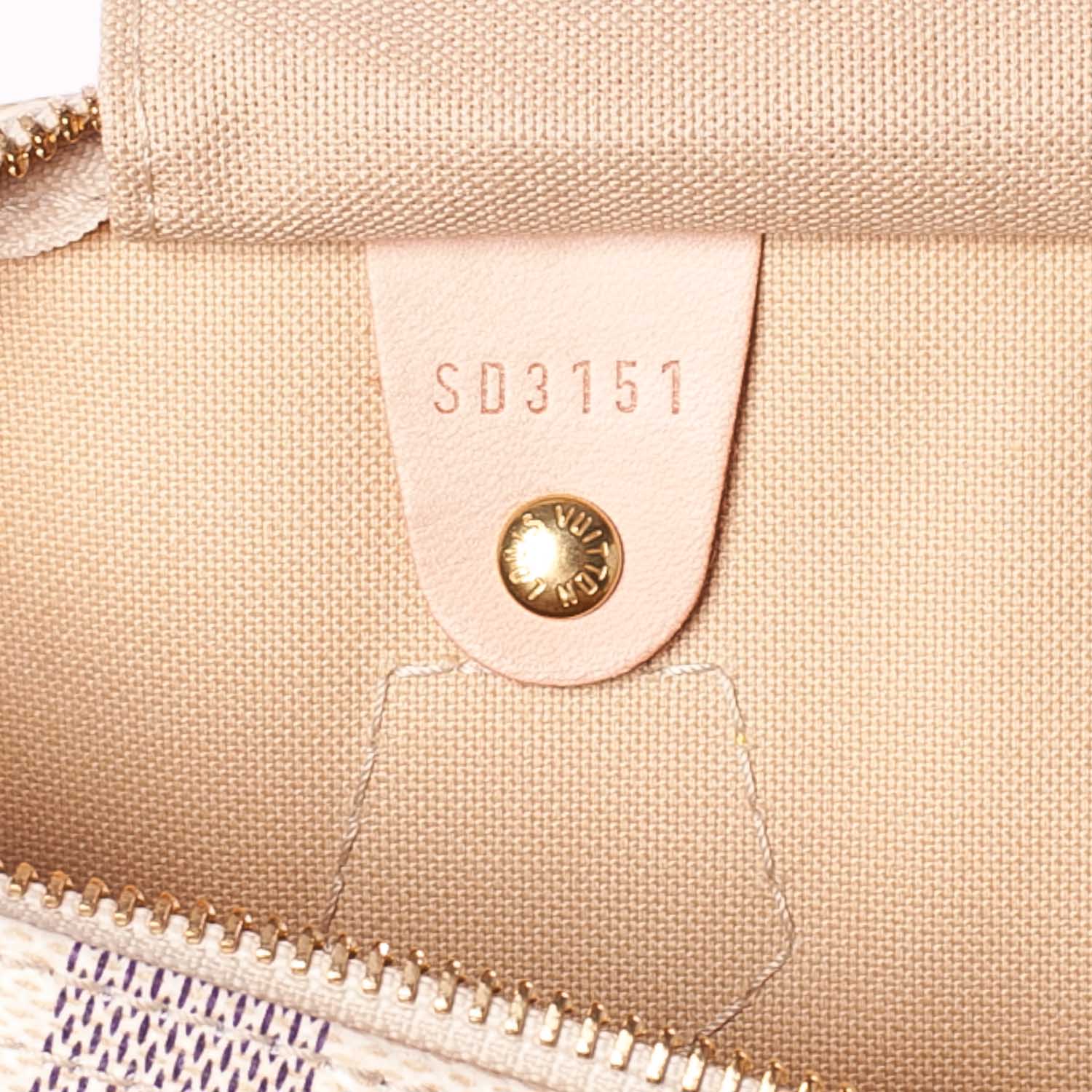 Louis Vuitton Damier Azur Speedy 35 7 of 8