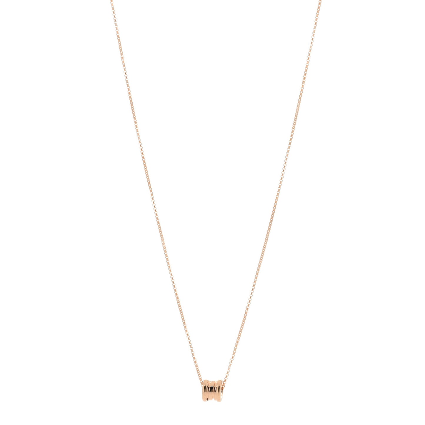 18K Rose Gold Mini B.Zero1 Pendant Necklace