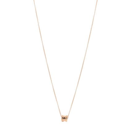 Bulgari 18K Rose Gold Mini B.Zero1 Pendant Necklace 1 of 4