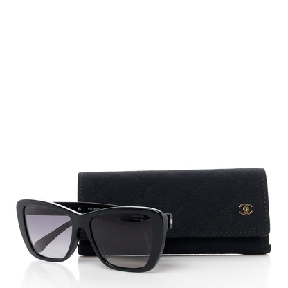 Chanel Acetate Polarized Butterfly Sunglasses 71548A Black 8 of 8