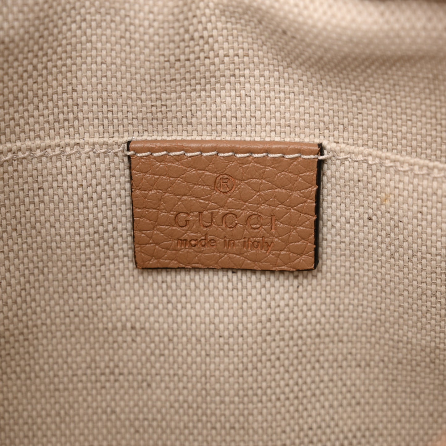 Pebbled Calfskin Small Soho Disco Bag Camelia