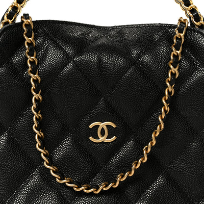 Chanel Caviar Quilted Chanel Way Clutch With Chain Black 8 of 10