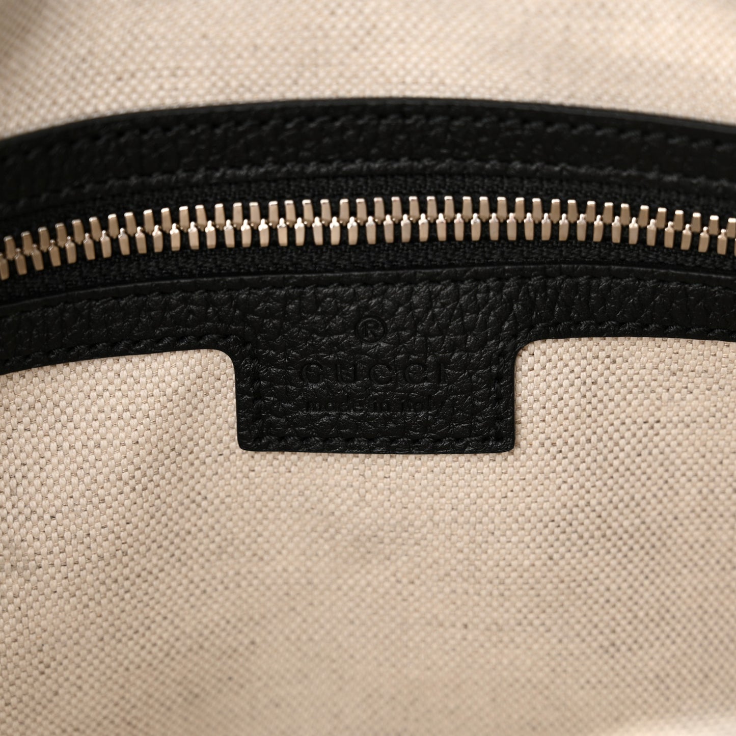 Piuma Calfskin Jumbo GG Embossed Medium Messenger Bag Black