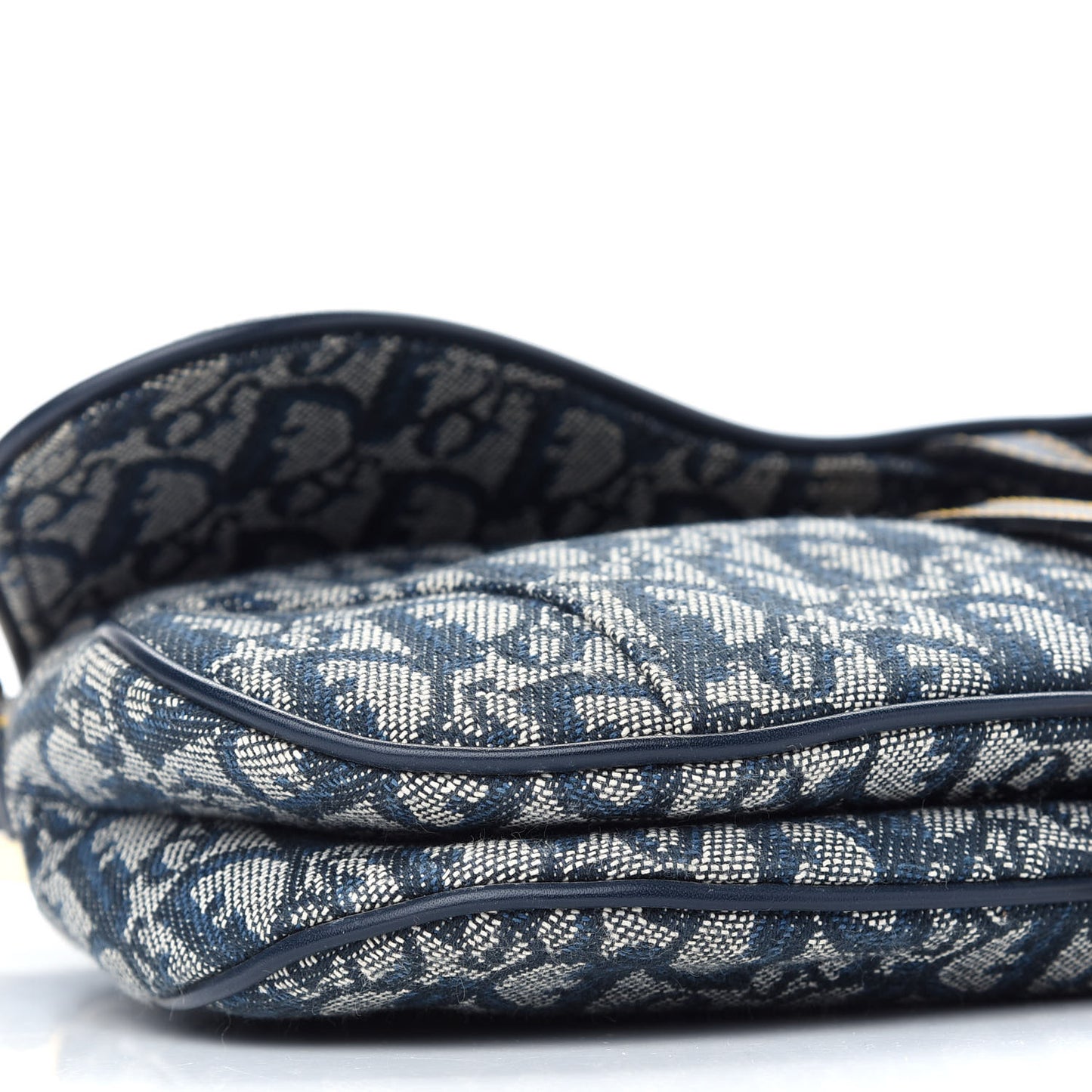 Monogram Double Saddle Bag Navy Blue