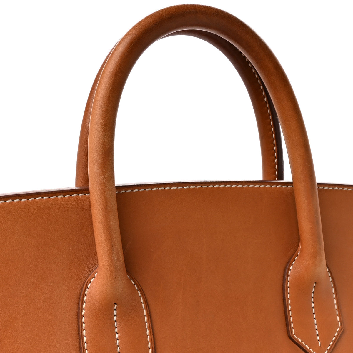 Hermes Toile Natural Barenia Flag HAC Birkin 40  Fauve Paprika 13 of 17