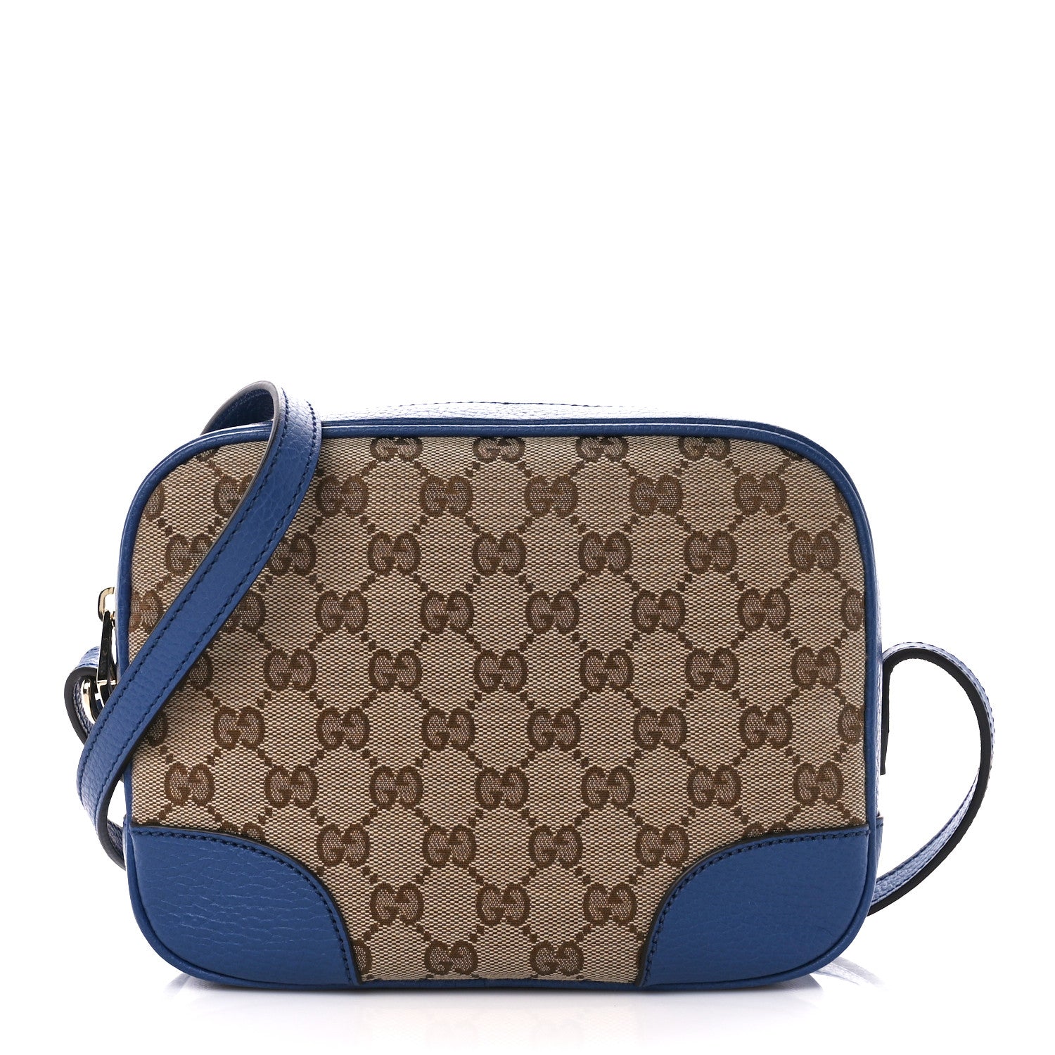 Gucci Monogram Dollar Calfskin Mini Bree Messenger Bag Beige Ebony Caspian 1 of 11