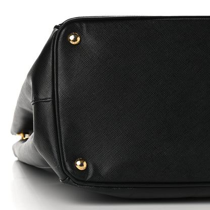 Prada Saffiano Lux Extra Large Galleria Double Zip Tote Black 9 of 12