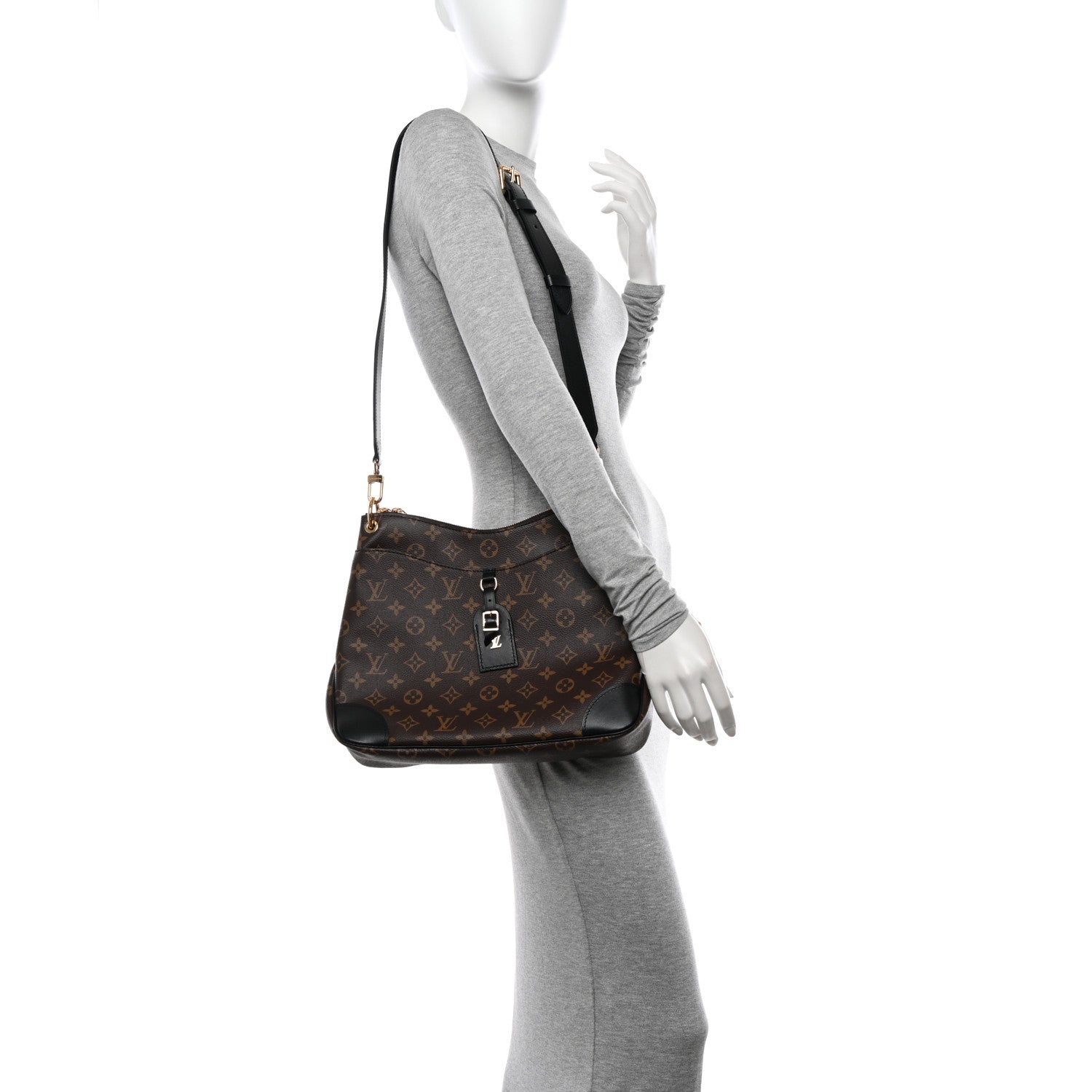 Louis Vuitton Monogram Odeon MM Black 2 of 9