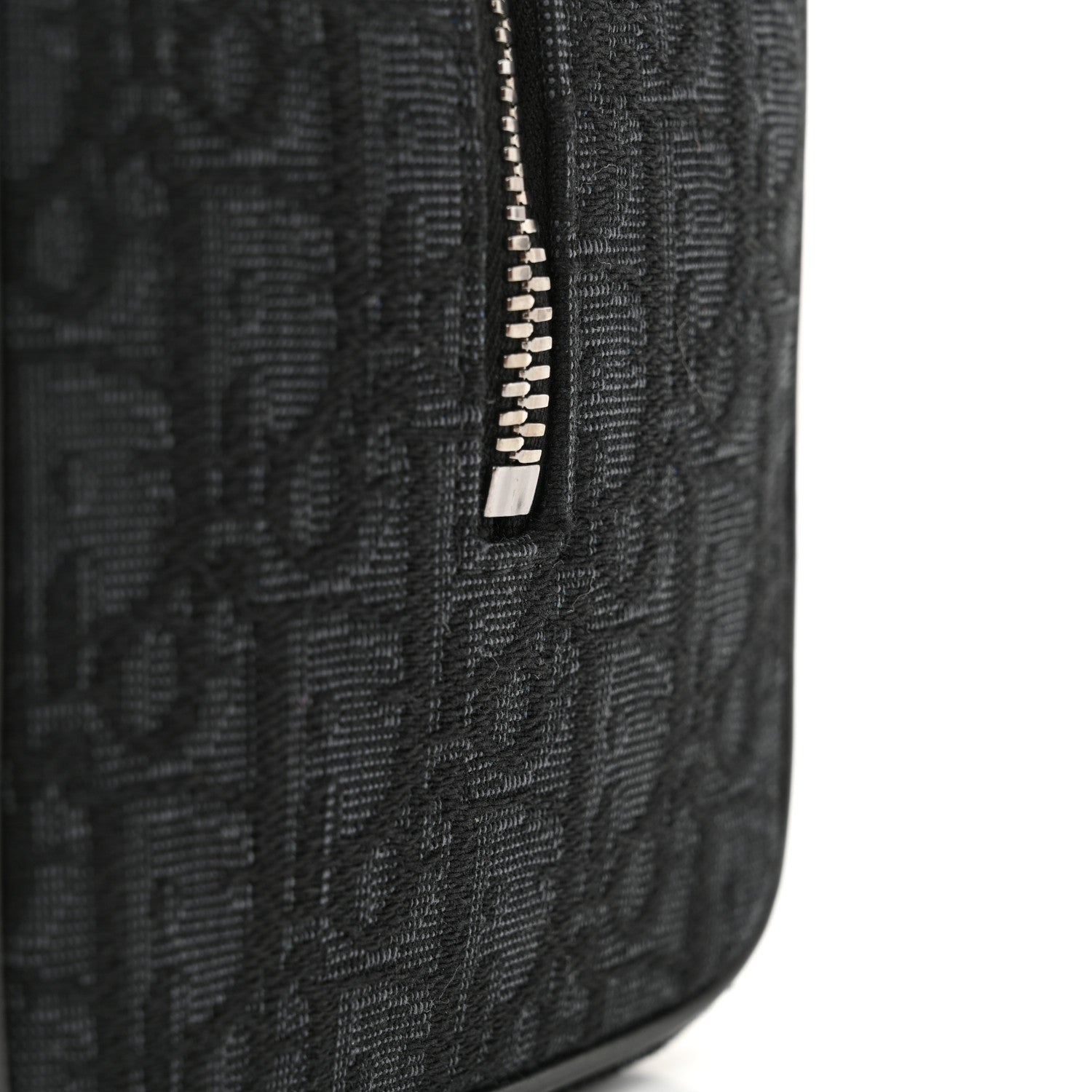 Christian Dior Oblique Jacquard Grained Calfskin Lingot Toiletry Bag Black 11 of 11