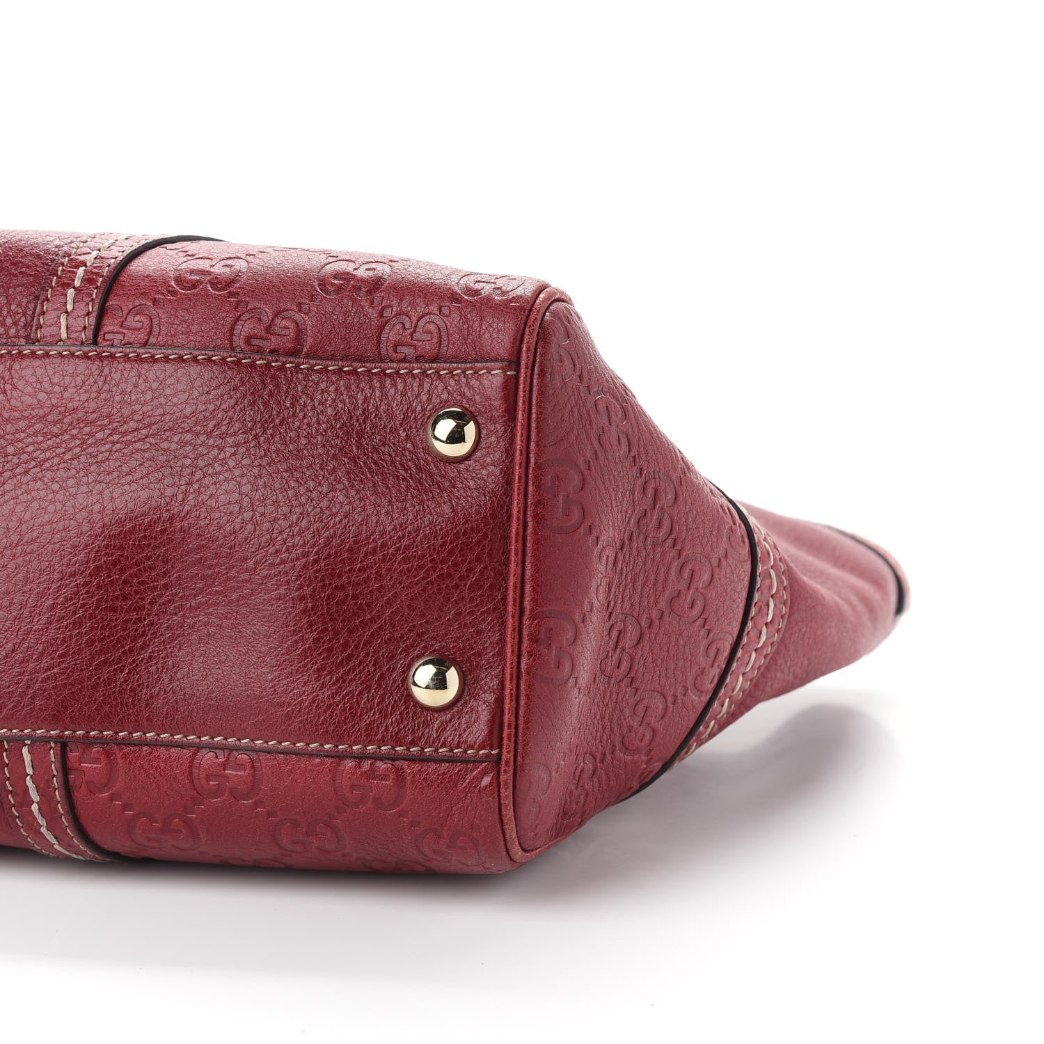 Gucci Guccissima Trim Signoria Tote Red 8 of 8