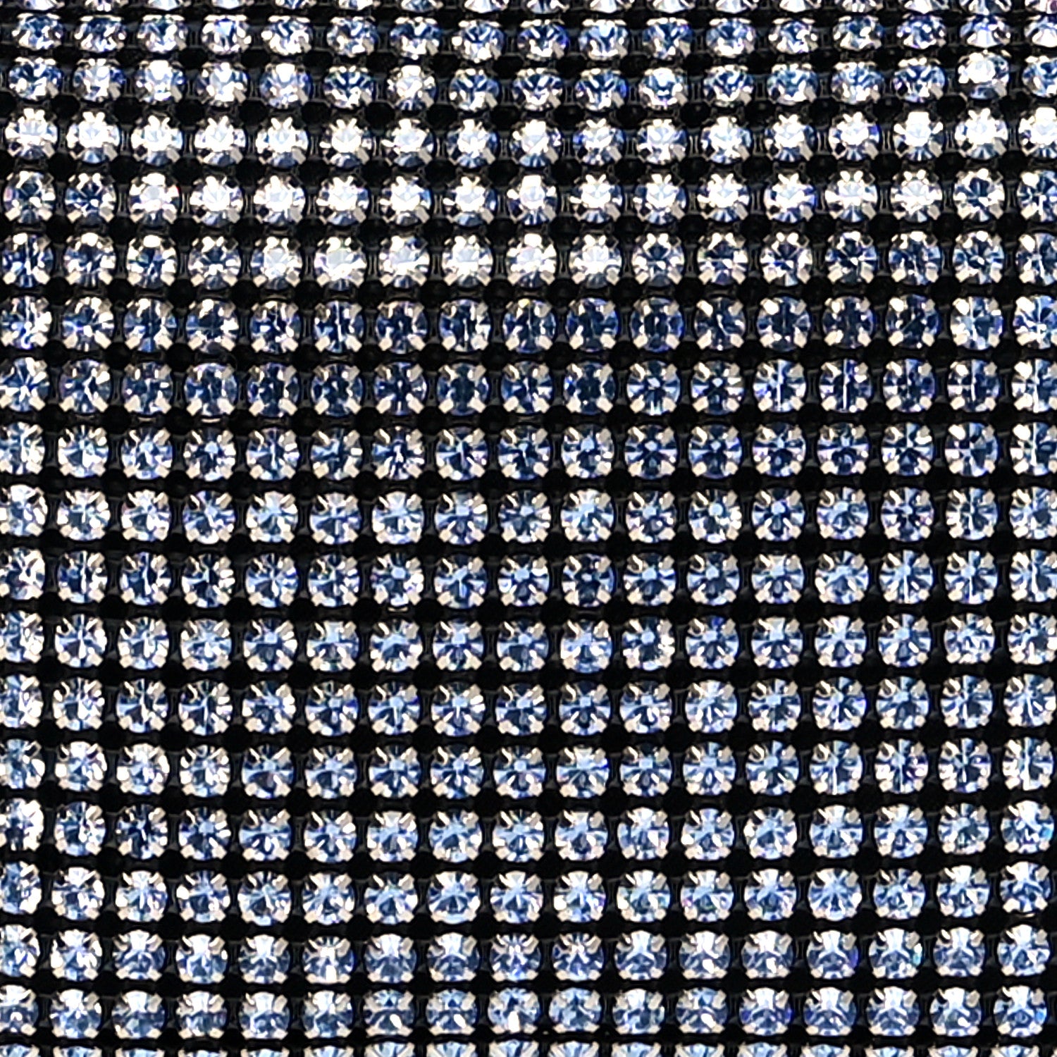 Alexander Wang Mesh Crystal Rhinestone Mini Heiress Pouch Navy 6 of 9