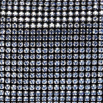 Alexander Wang Mesh Crystal Rhinestone Mini Heiress Pouch Navy 6 of 9