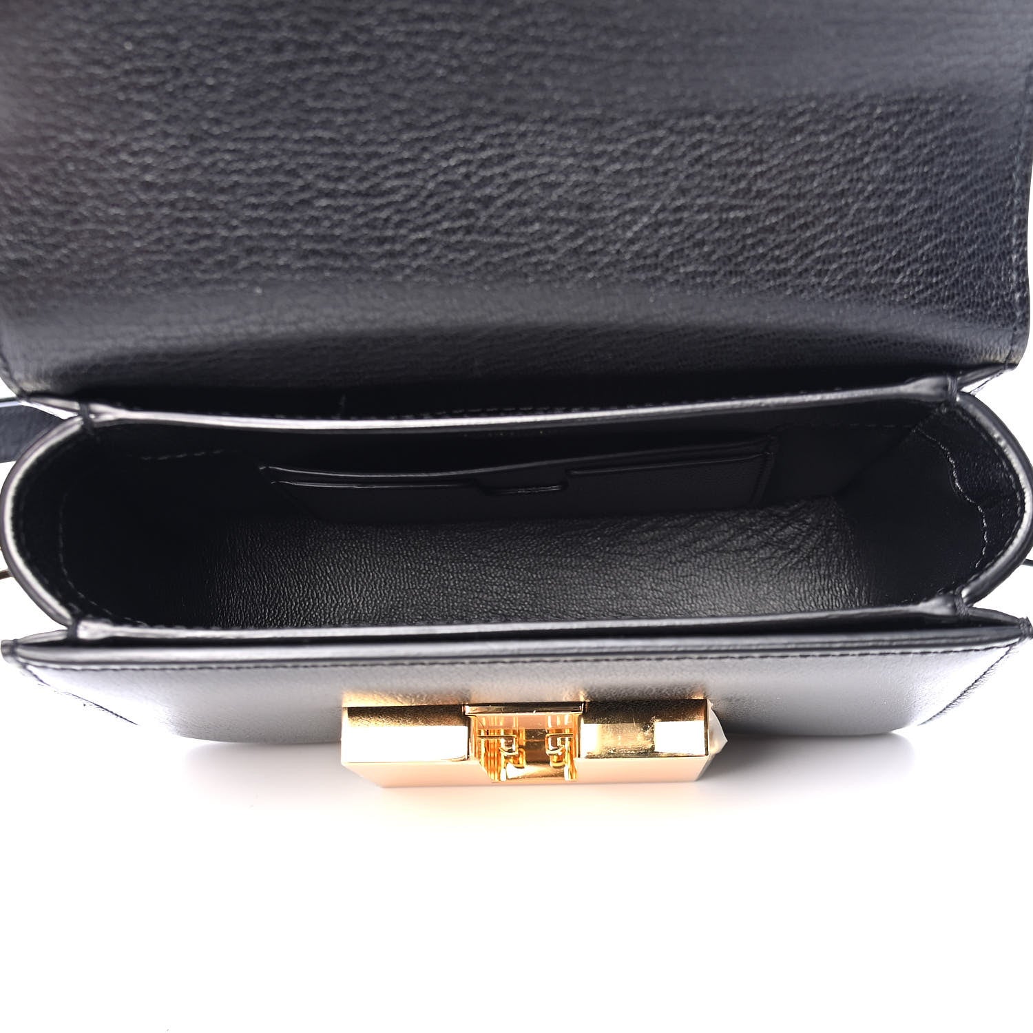 Tom Ford Shiny Goatskin Small T Clasp Shoulder Bag Black 4 of 5