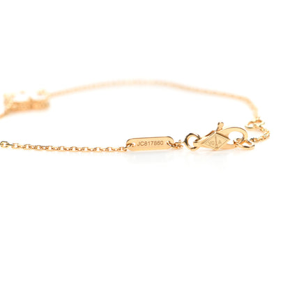 Van Cleef & Arpels 18K Yellow Gold Mother of Pearl Sweet Alhambra Bracelet 6 of 8