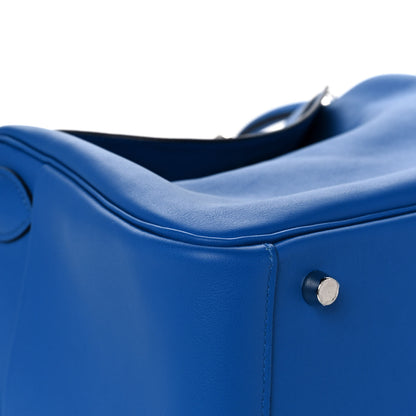 Hermes Swift Epsom Lindy 30 Tressage De Cuir Bleu Zellige Bleu Encre Rouge 11 of 16
